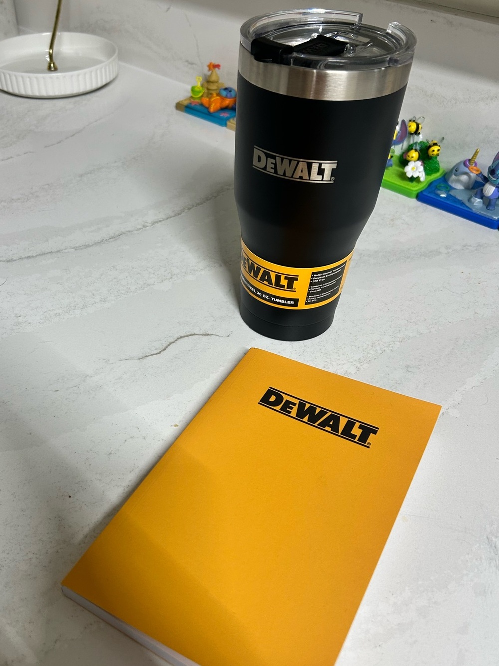 NWT DeWalt stainless steel tumbler and notepad